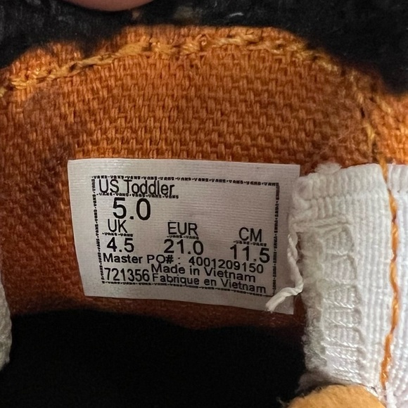 Vans Kids Classic Slip On Velcro Discover Project Protect Tiger Size 5 - Picture 12 of 12
